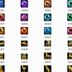 十二生肖卡通呆萌传奇素材